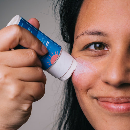 Feste Sonnencreme 'Naseweiss' - LSF 50