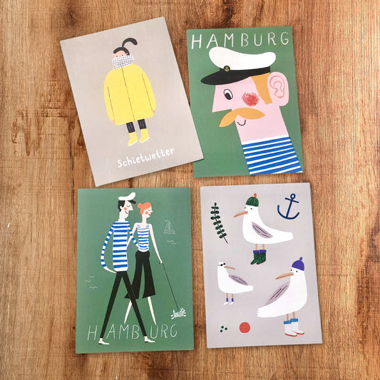 Postkarten-Set 'Hamburg'