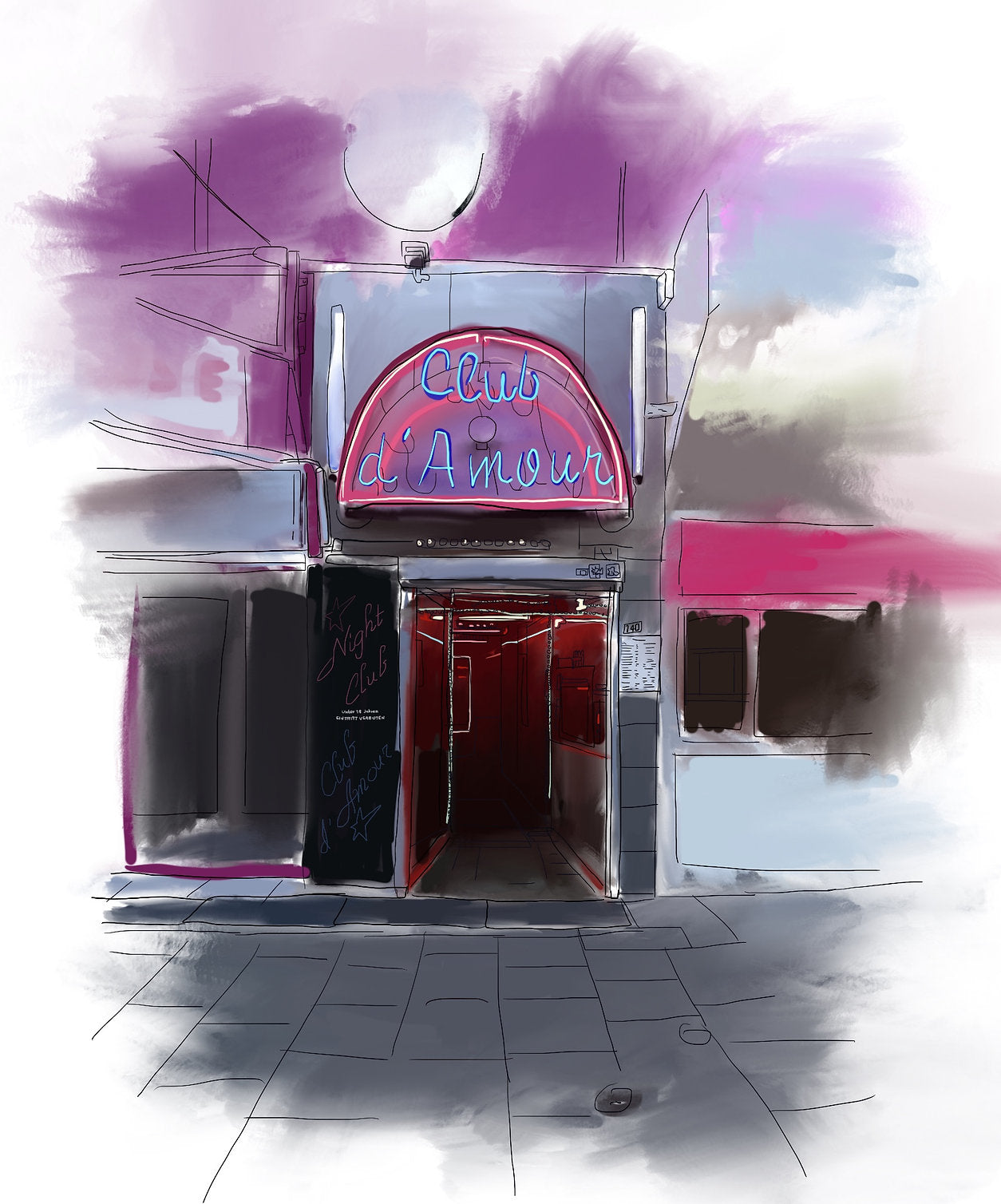 Club d'Amour – Illustration von LILLI WATERKANT