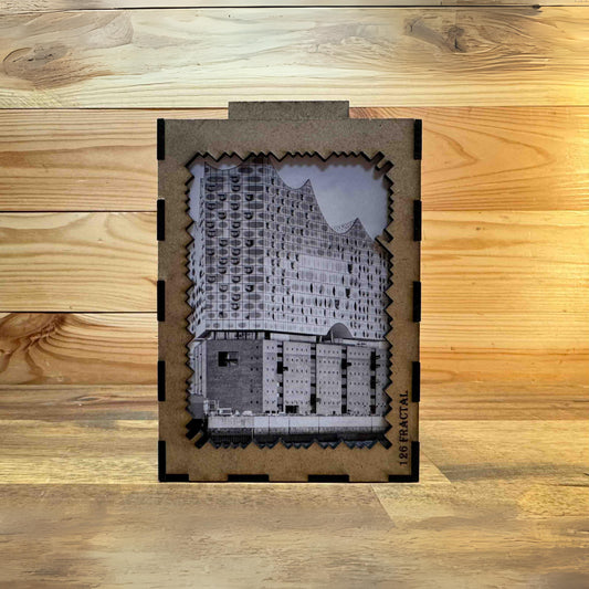 Puzzle Holz 'Hafensymphonie' - Fraktal