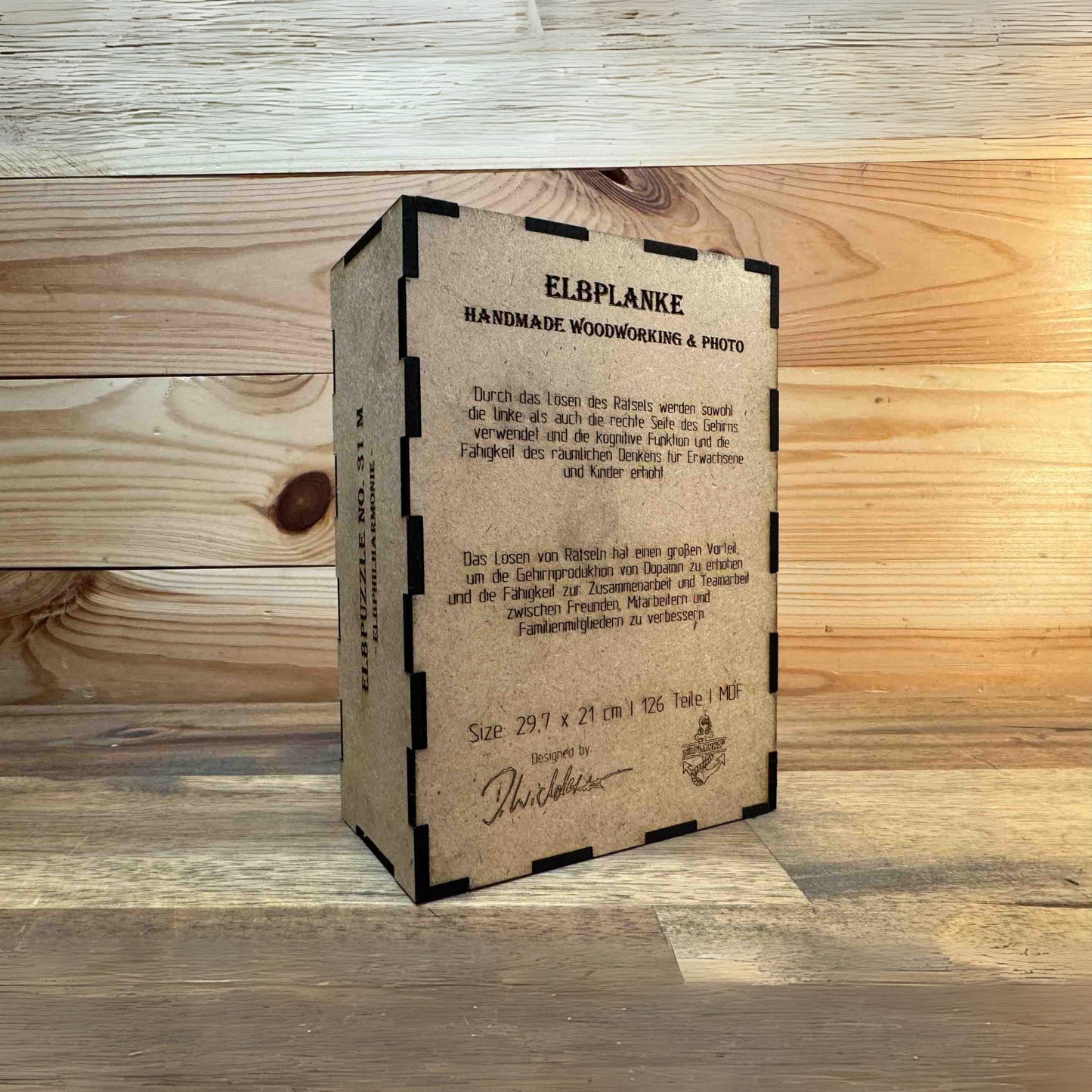 Puzzle Holz 'Hafensymphonie' - Fraktal