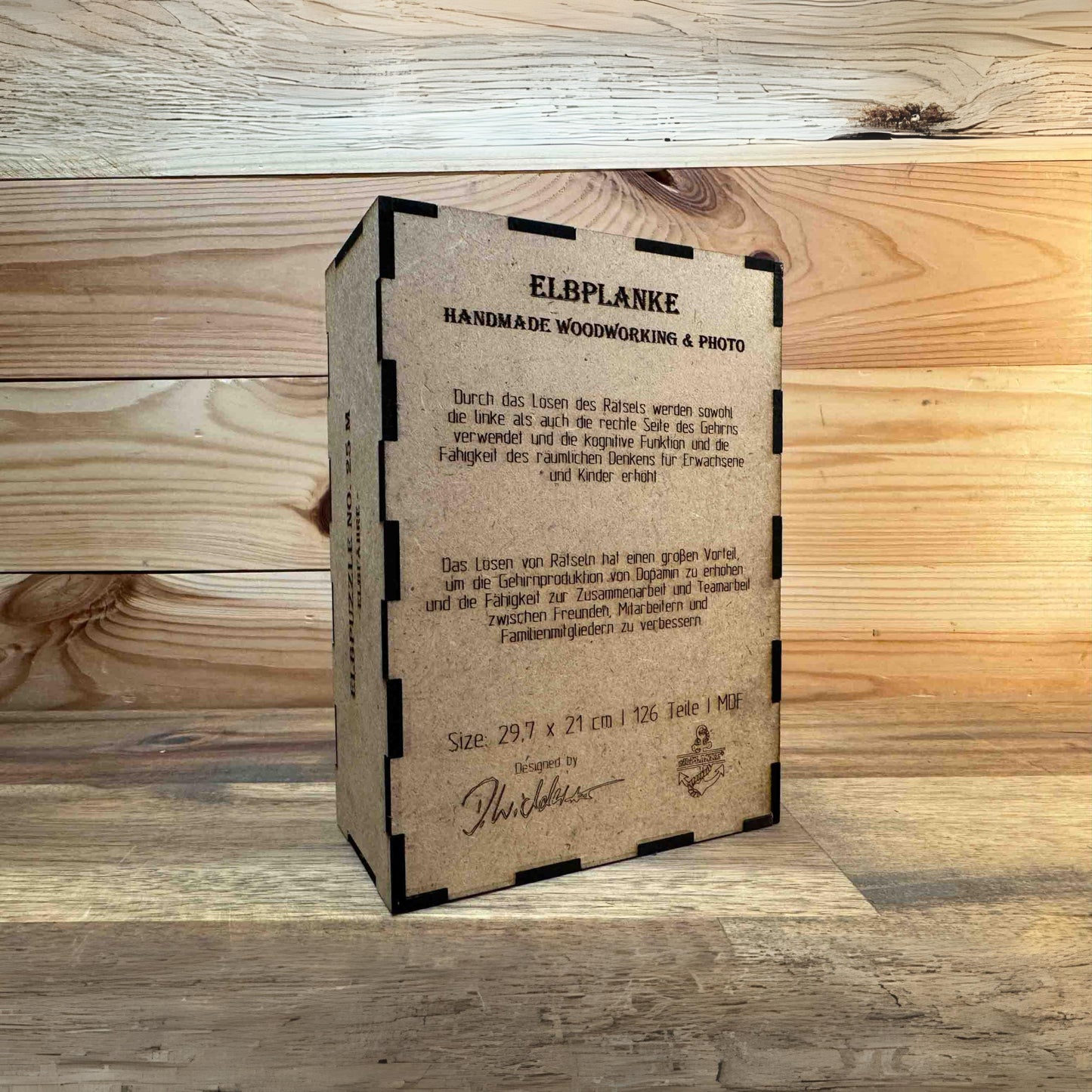 Puzzle Holz 'Elbfähre' - Fraktal