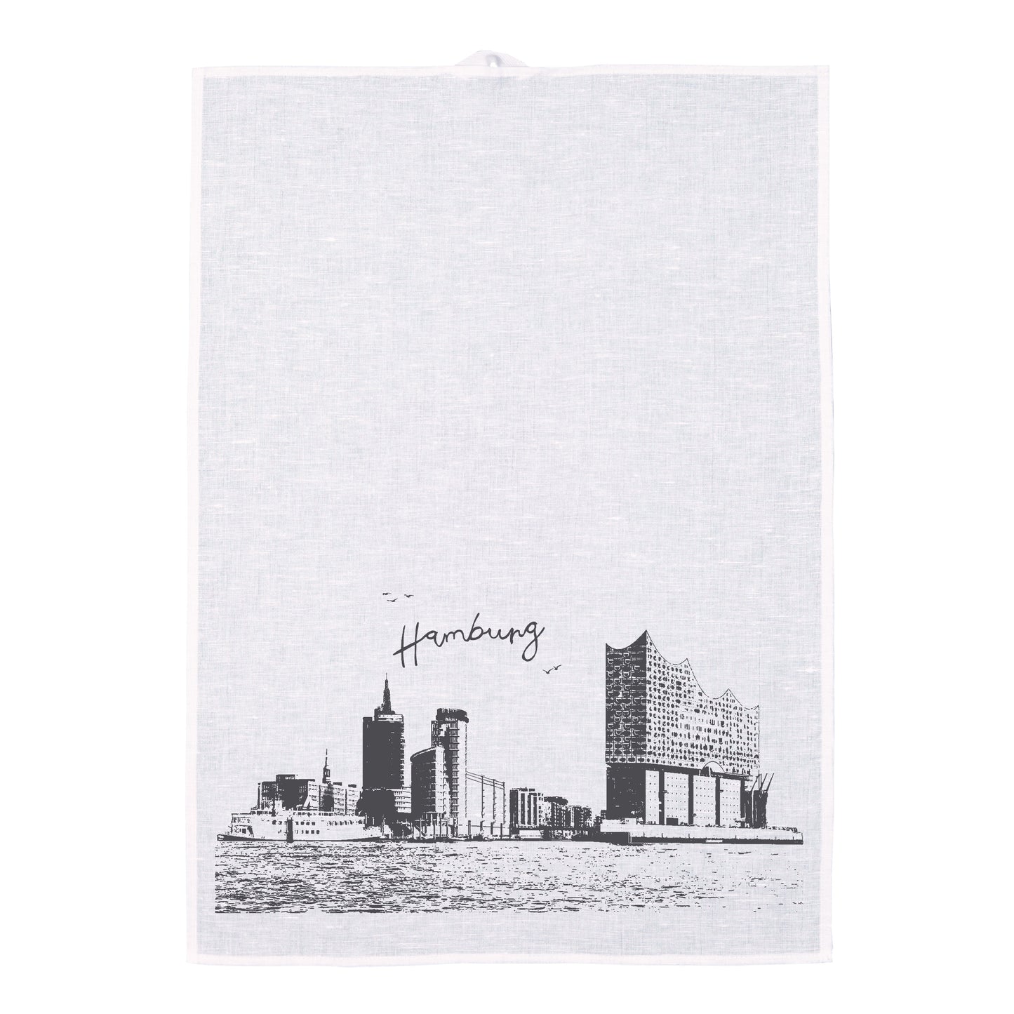 Geschirrtuch Hamburger Skyline