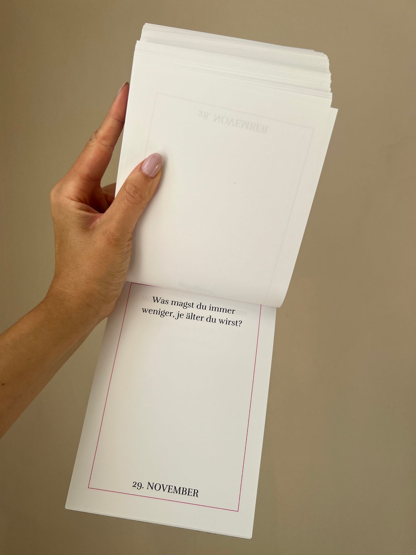 Kalender '365 Fragen an dich'