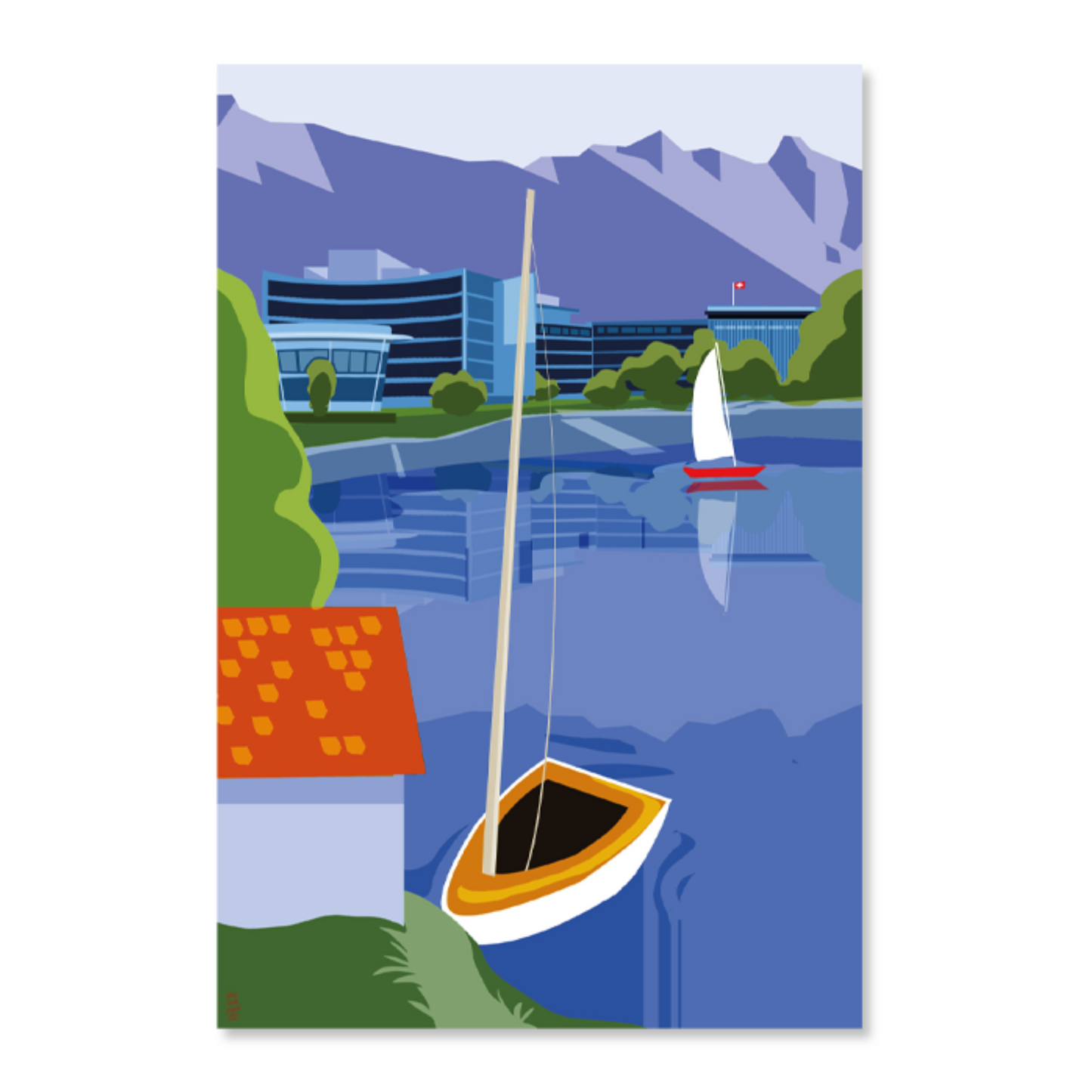 Kunstkarten mit Schweizer Motiven im 6-er-Set