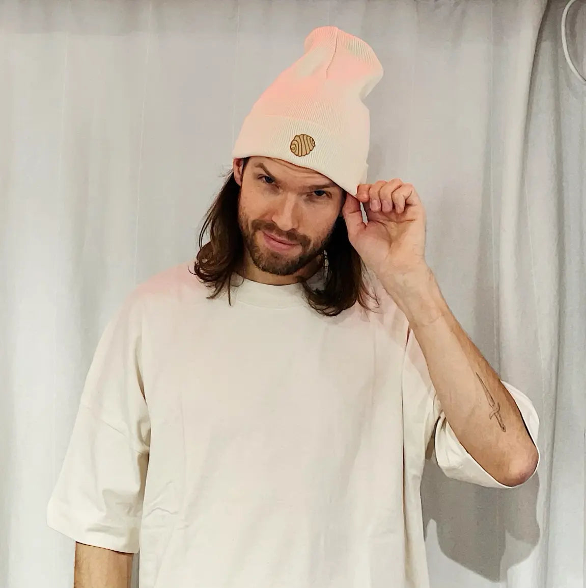 Franzbrötchen Beanie unisex (Farbe: Natural)