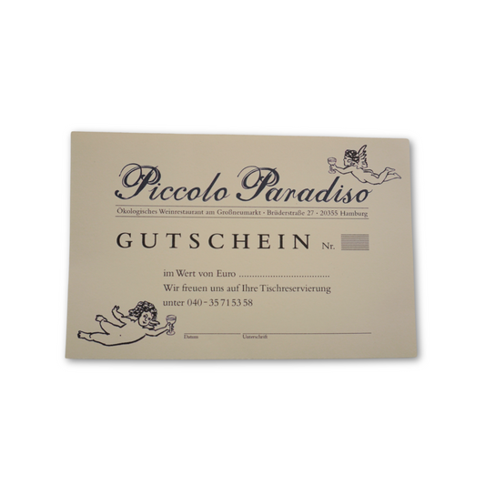 Piccolo Paradiso Gutschein