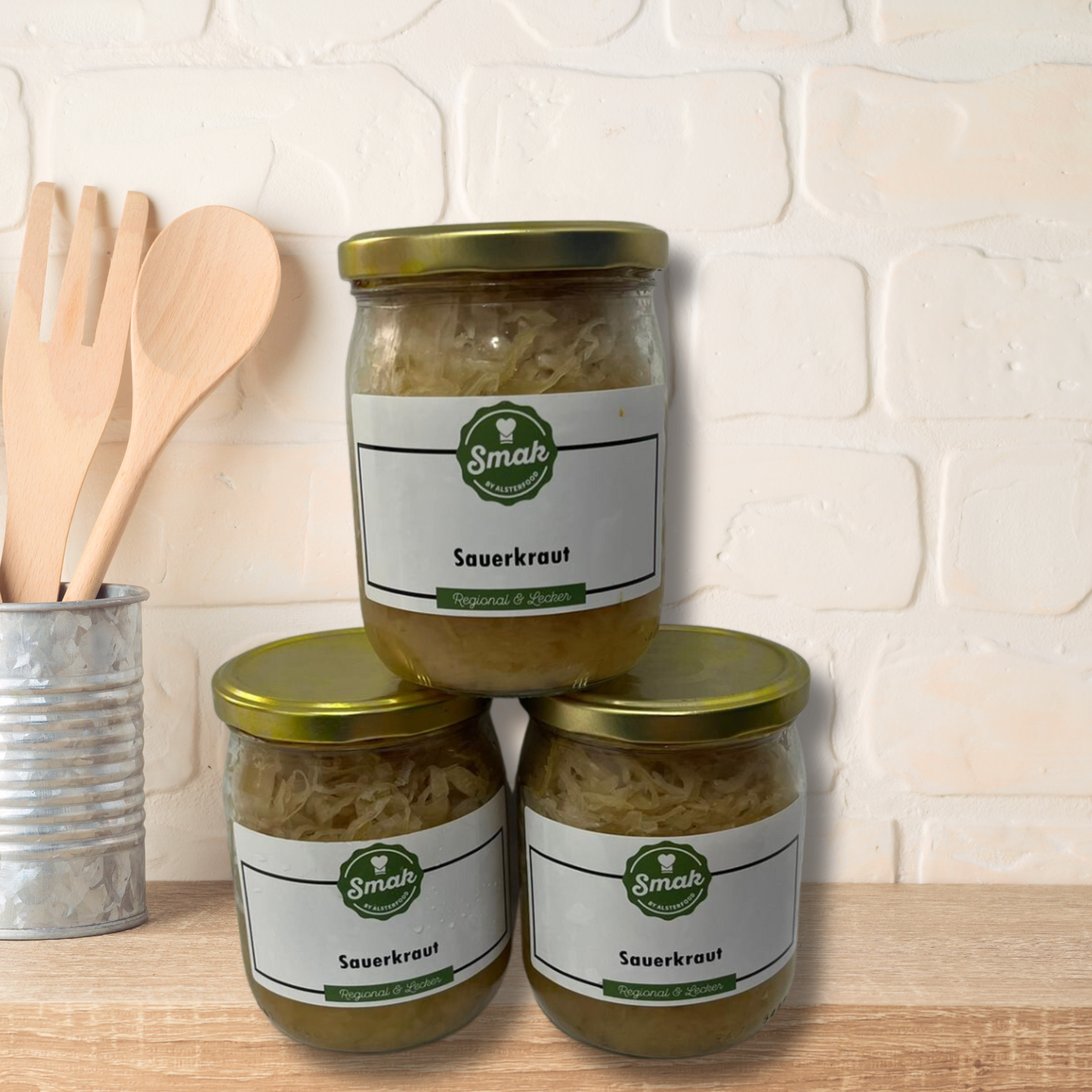Hausgemachtes Sauerkraut (im Glas)