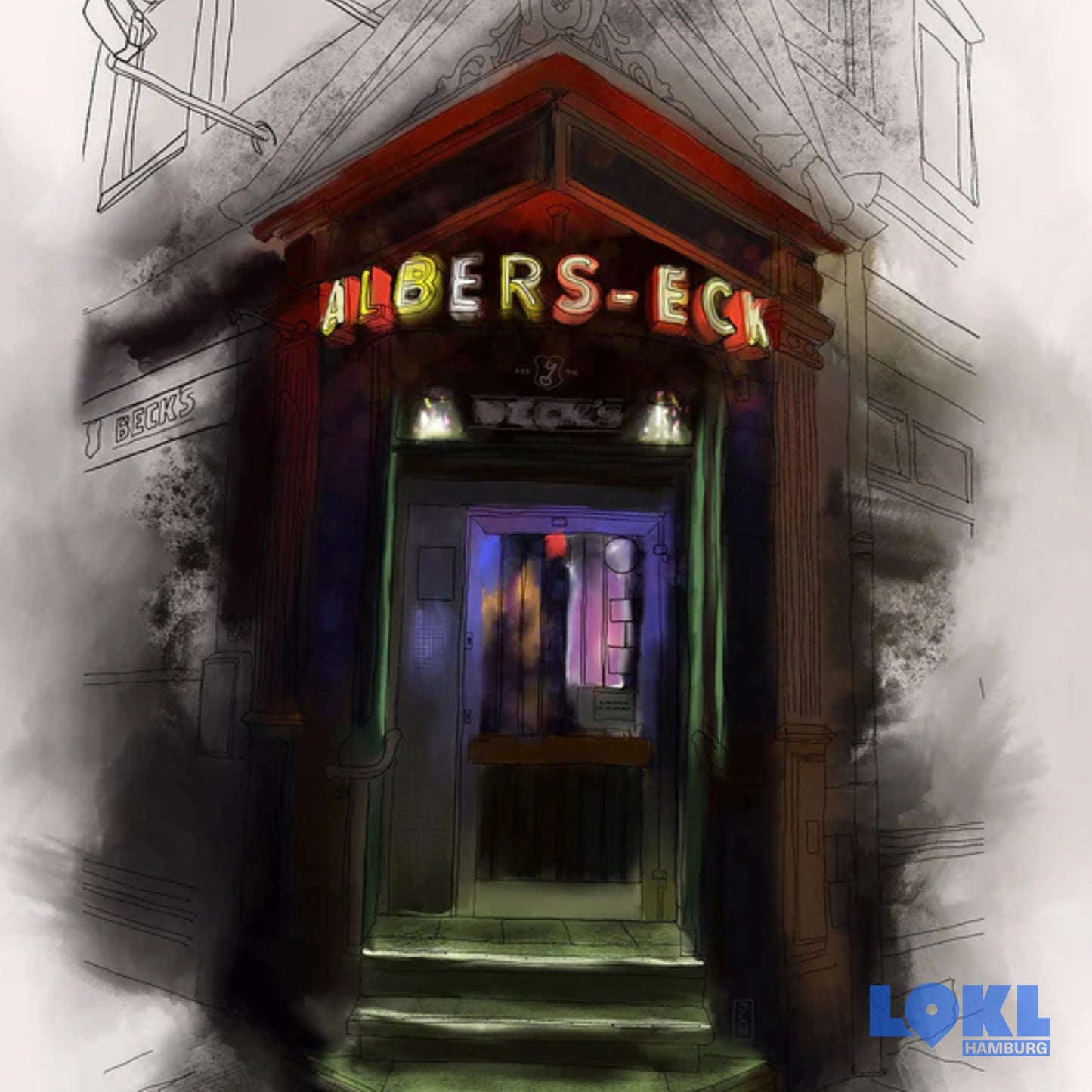 Illustration 'Albers-Eck' - Lilli Waterkant