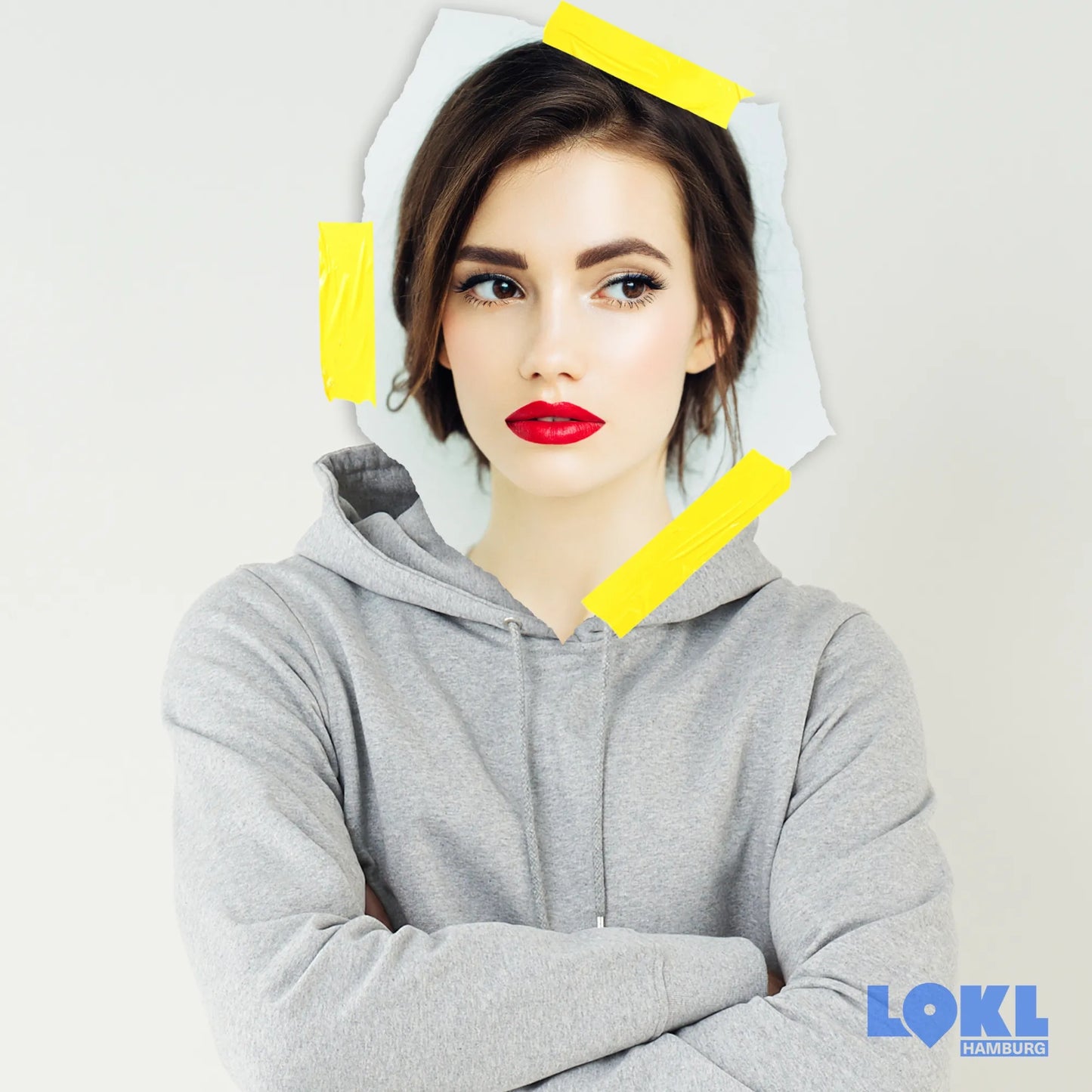 Hoodie 'The Boyfriend' - grau