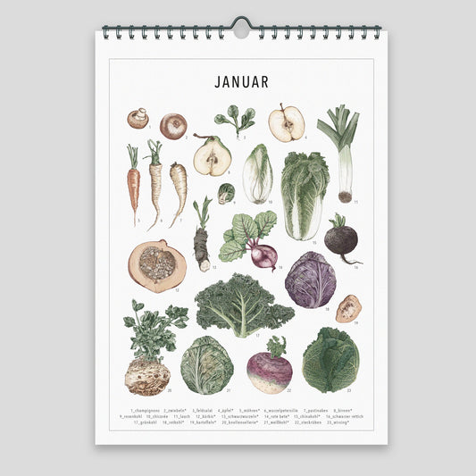 Saison-Kalender 'Coloriert'