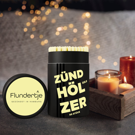Zündhölzer-Set Designer 'Gelb'