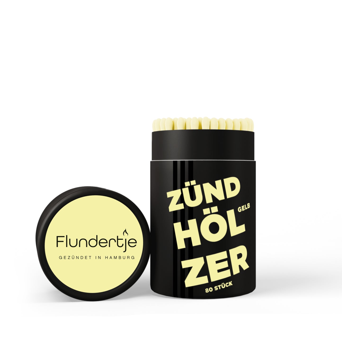 Zündhölzer-Set Designer 'Gelb'