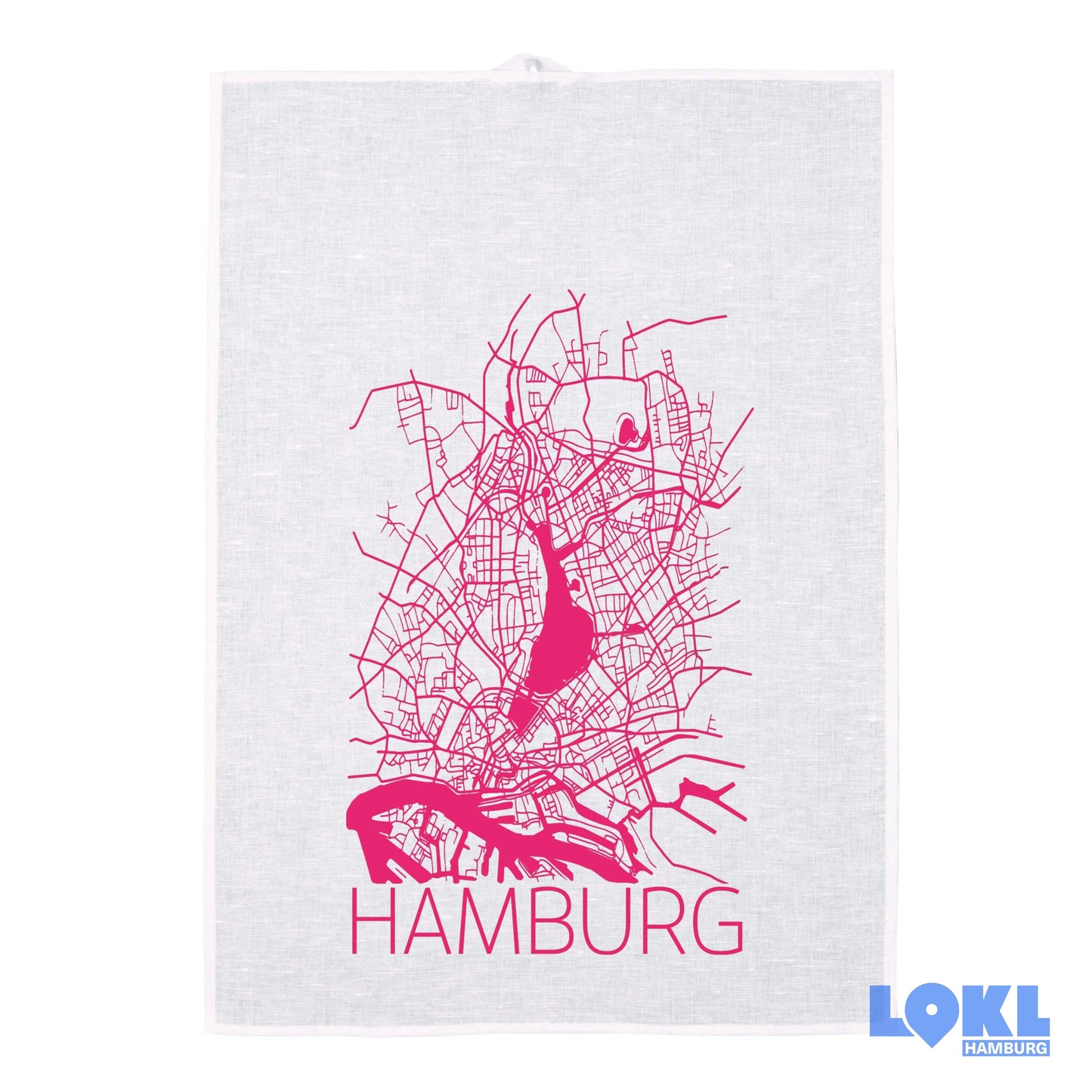 Geschirrtuch 'Hamburger Stadtplan'