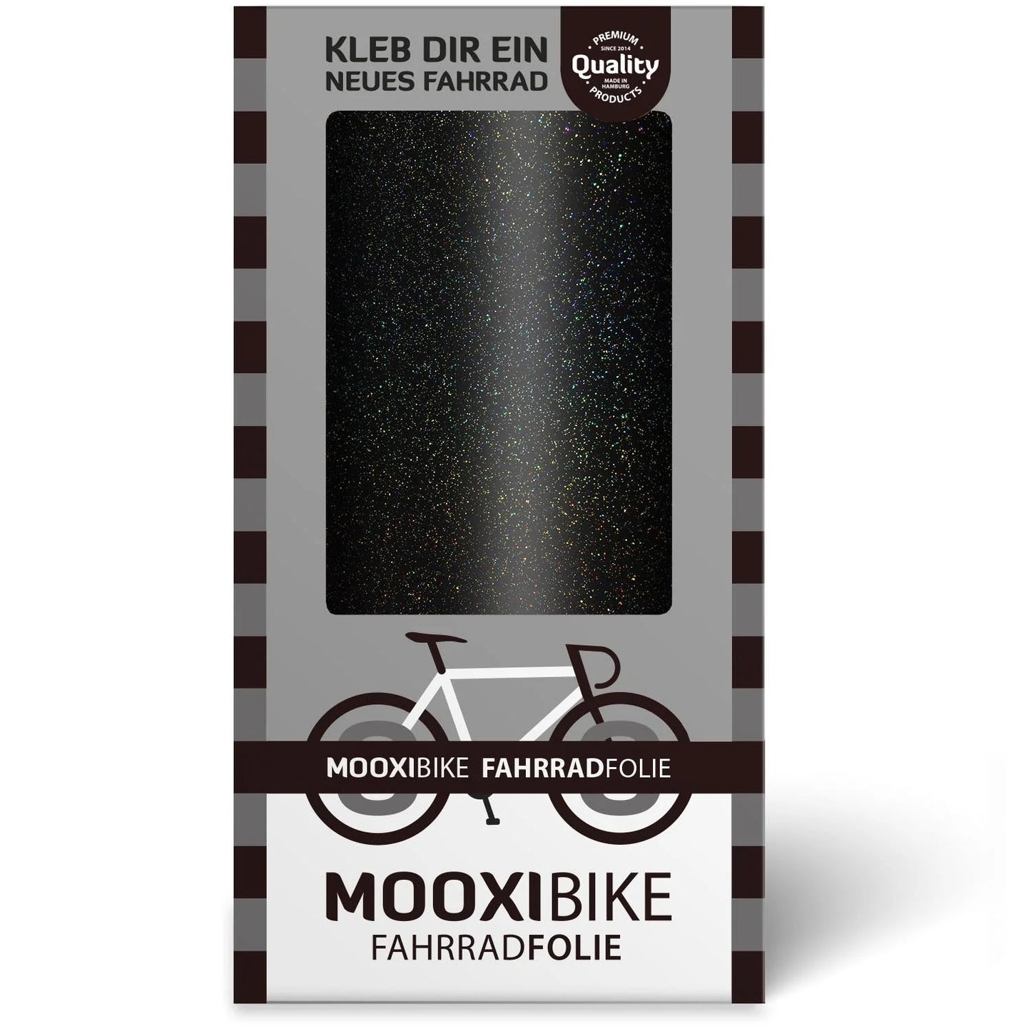 Glänzende Fahrradrahmenschutzfolie