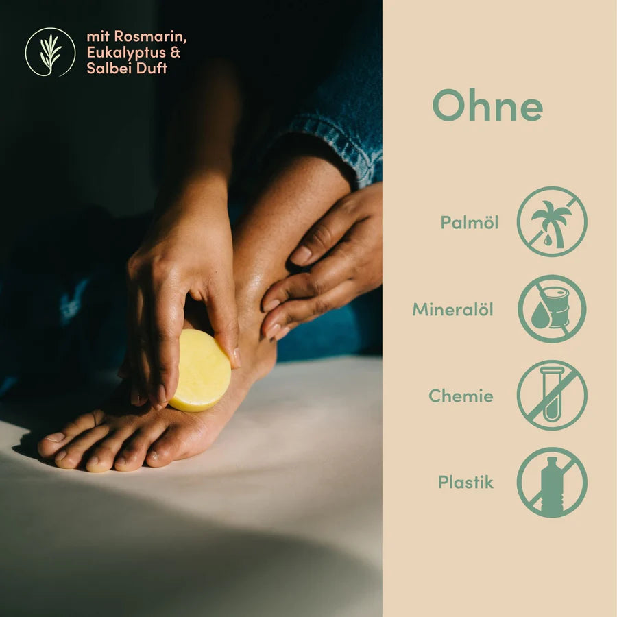 Feste Fußcreme 'Zehenschmaus' - Nachfüller (40g)