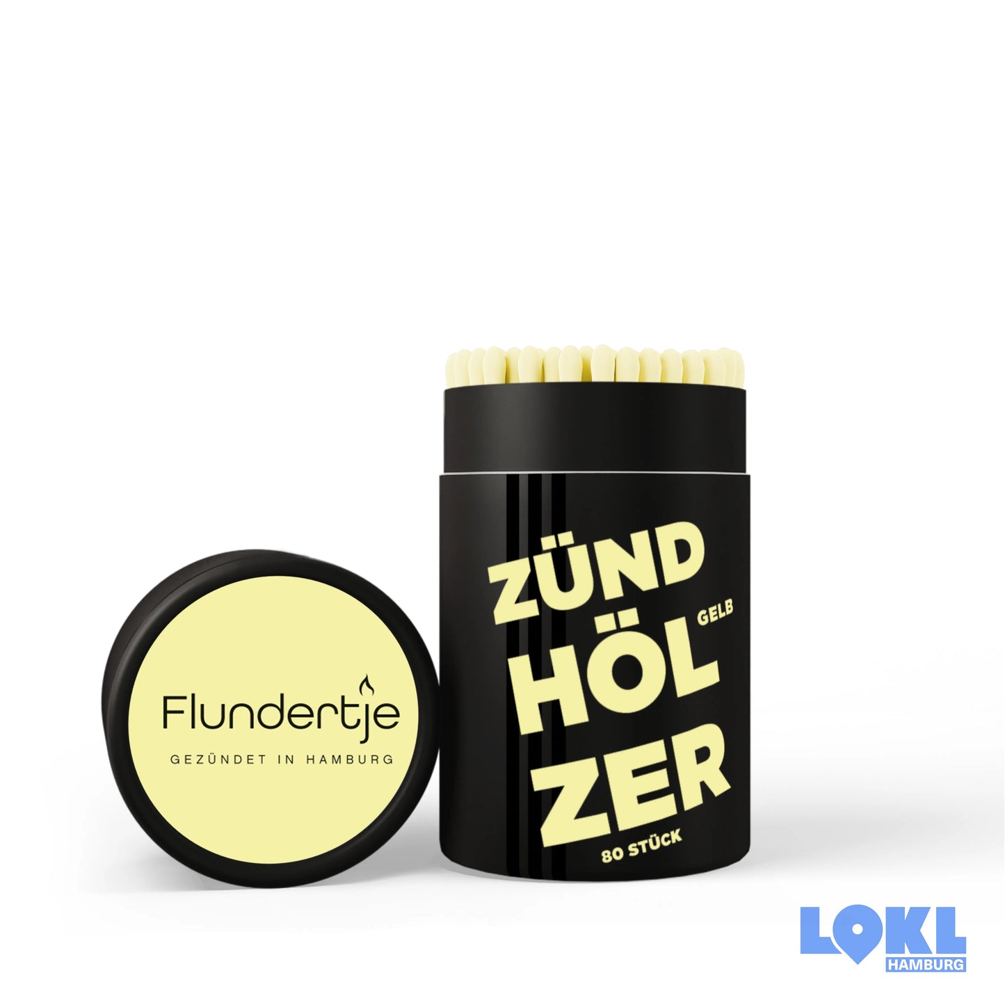 Zündhölzer-Set Designer 'Gelb'