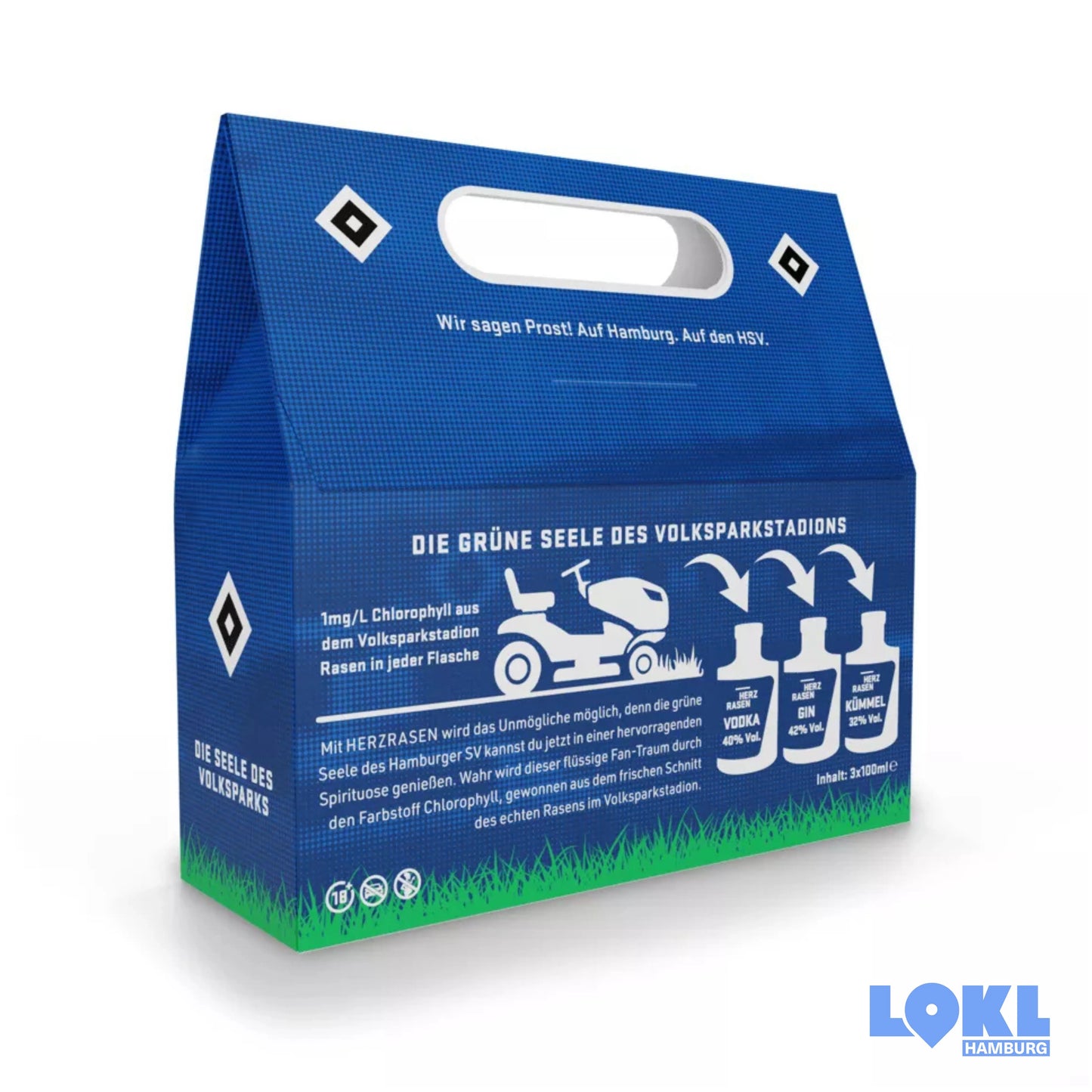 Trilogie HSV 'Herzrasen' - 3 x Schnaps