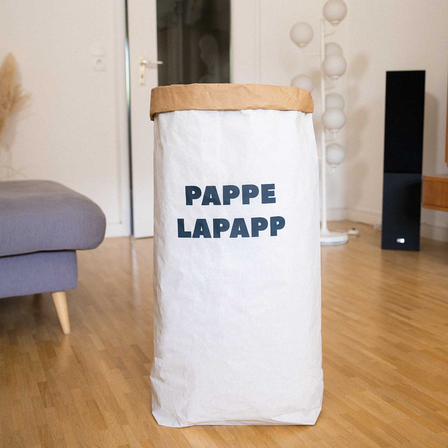 Pappsack „Pappelapapp“ – der nachhaltige Sack für Mülltrennung und stilvole Aufbewahrung