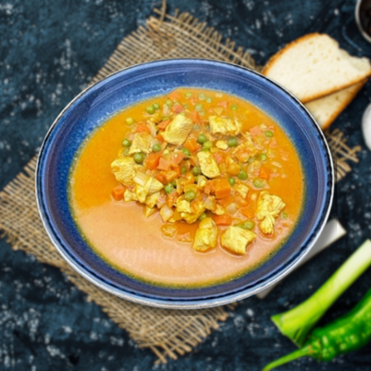 Hähnchen Madras in Tomaten-Kokos-Soße (im Glas)