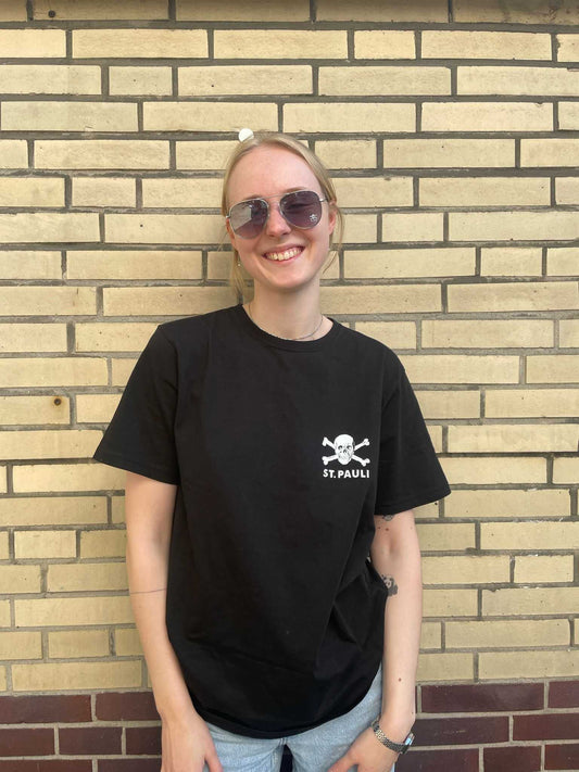 🤎🤍 St.Pauli Bundle: Pilotenbrille Totenkopf + T-Shirt