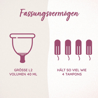 Menstruationstasse – das stressfreie Periodenprodukt (in 3 Größen erhältlich)