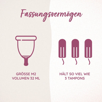 Menstruationstasse – das stressfreie Periodenprodukt (in 3 Größen erhältlich)