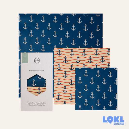 Bienenwachstücher 'Bio' - 3er Set