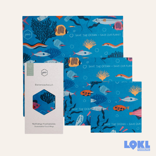 Bienenwachstücher 'Bio' - 3er Set