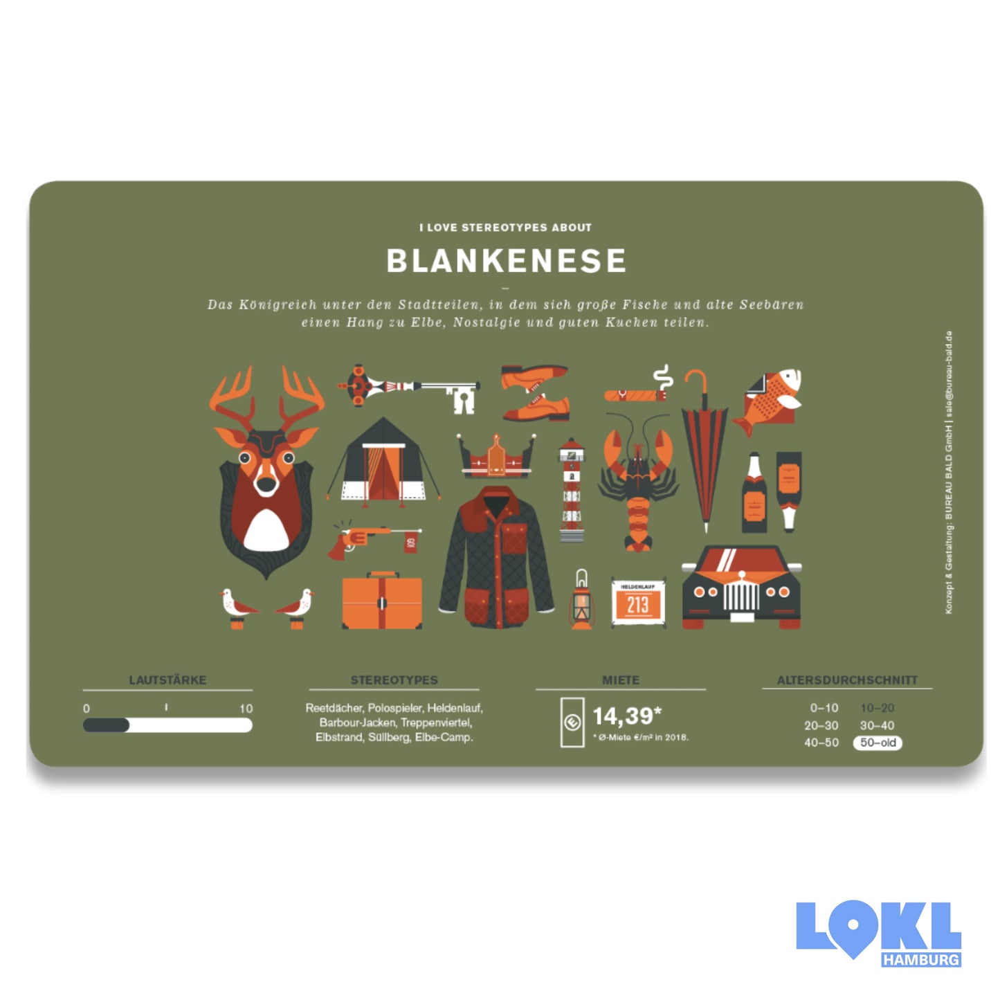 Frühstücksbrettchen 'Hamburger Stadtteile'