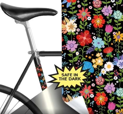 Reflektierende Fahrradrahmenaufkleber - für mehr Schutz und Individualität