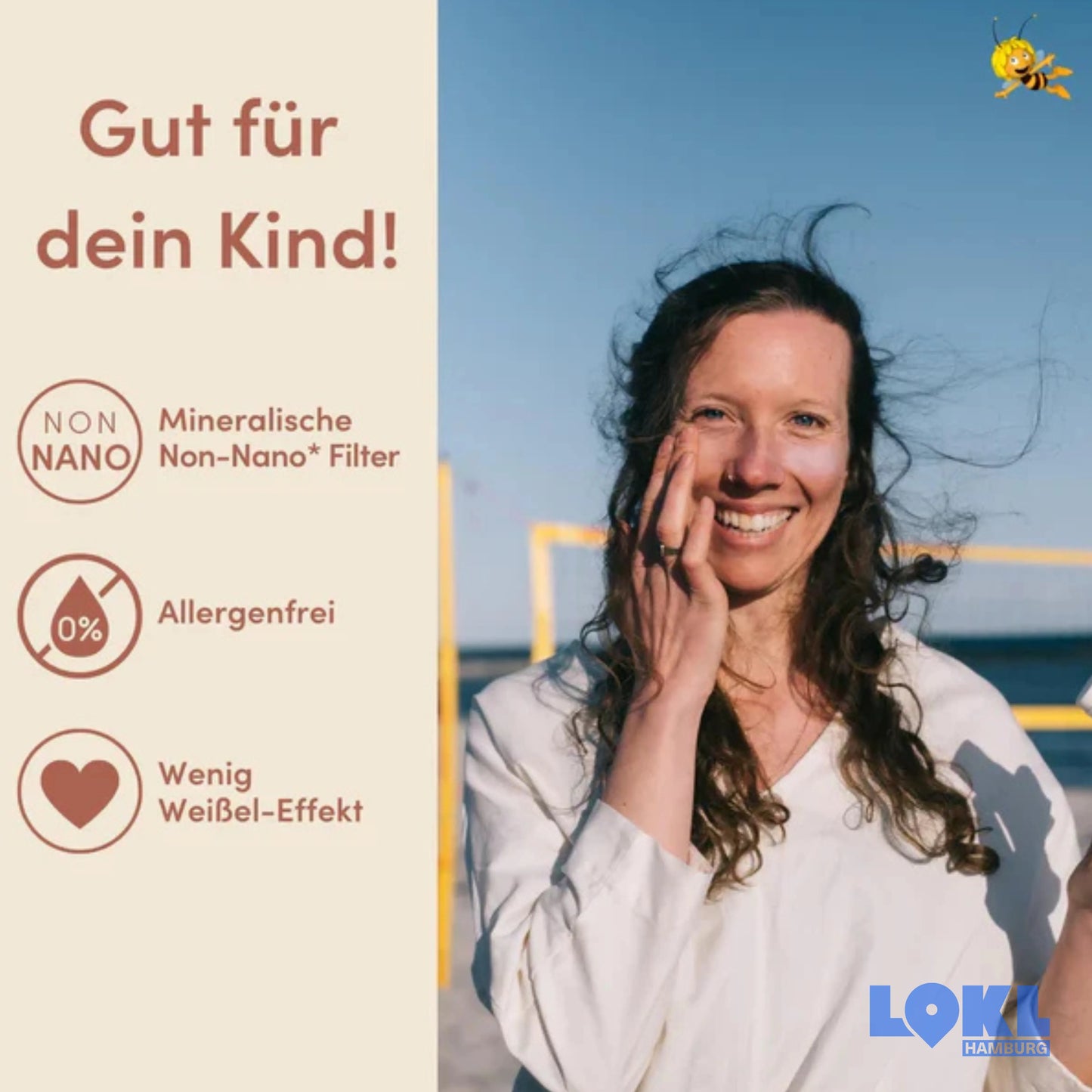 Feste Sonnencreme 'Die Biene Maja' - LSF 50