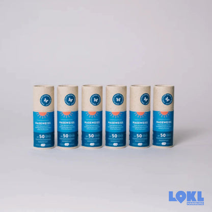 Feste Sonnencreme 'Naseweiss' - LSF 50