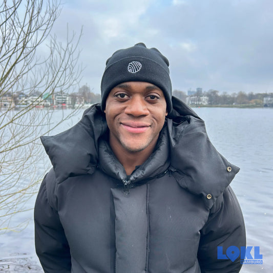 Beanie 'Franzbrötchen' - schwarz