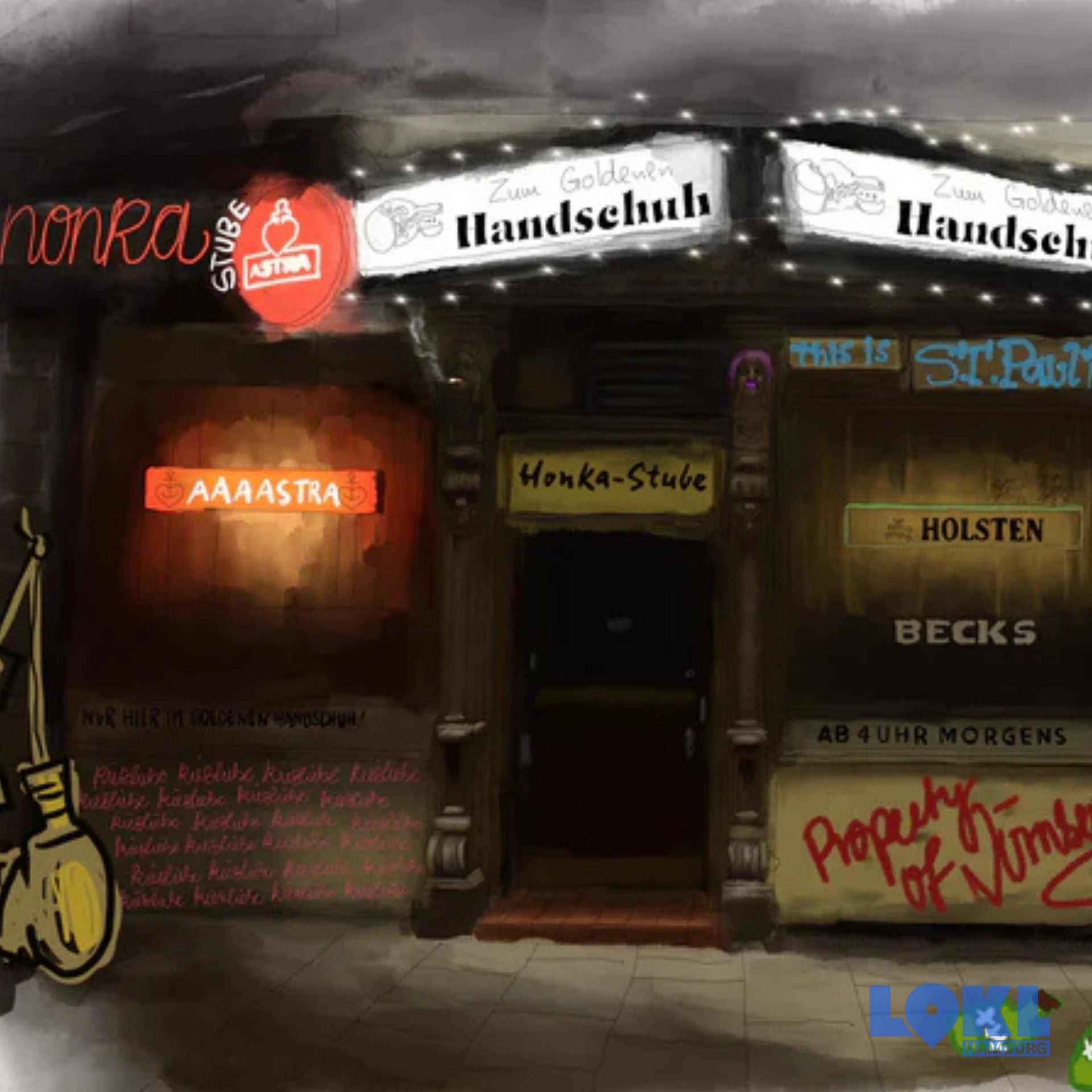 hamburg handschuh Illustration 'Goldener Handschuh'
