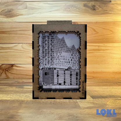 Puzzle Holz 'Hafensymphonie' - Fraktal