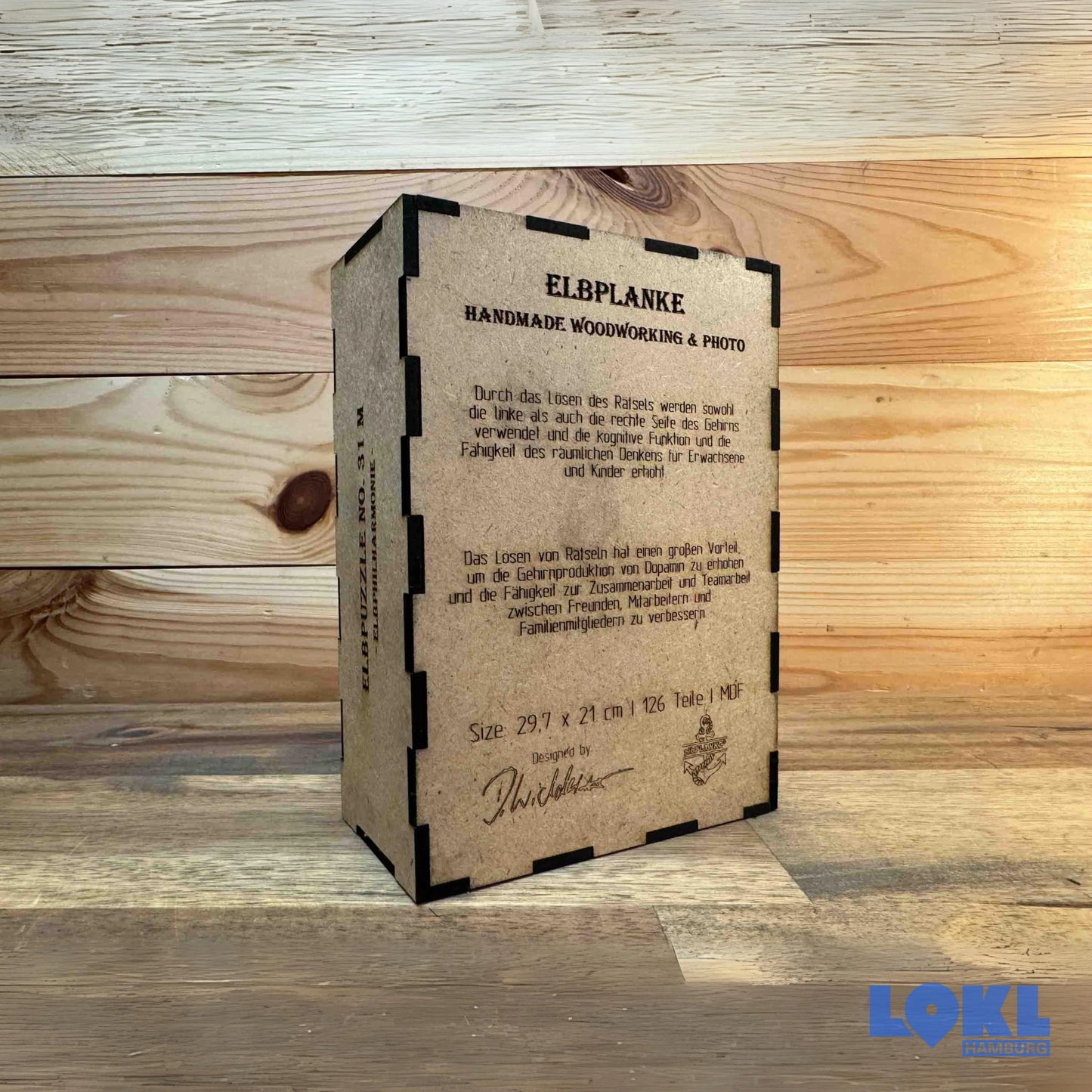 Puzzle Holz 'Hafensymphonie' - Fraktal