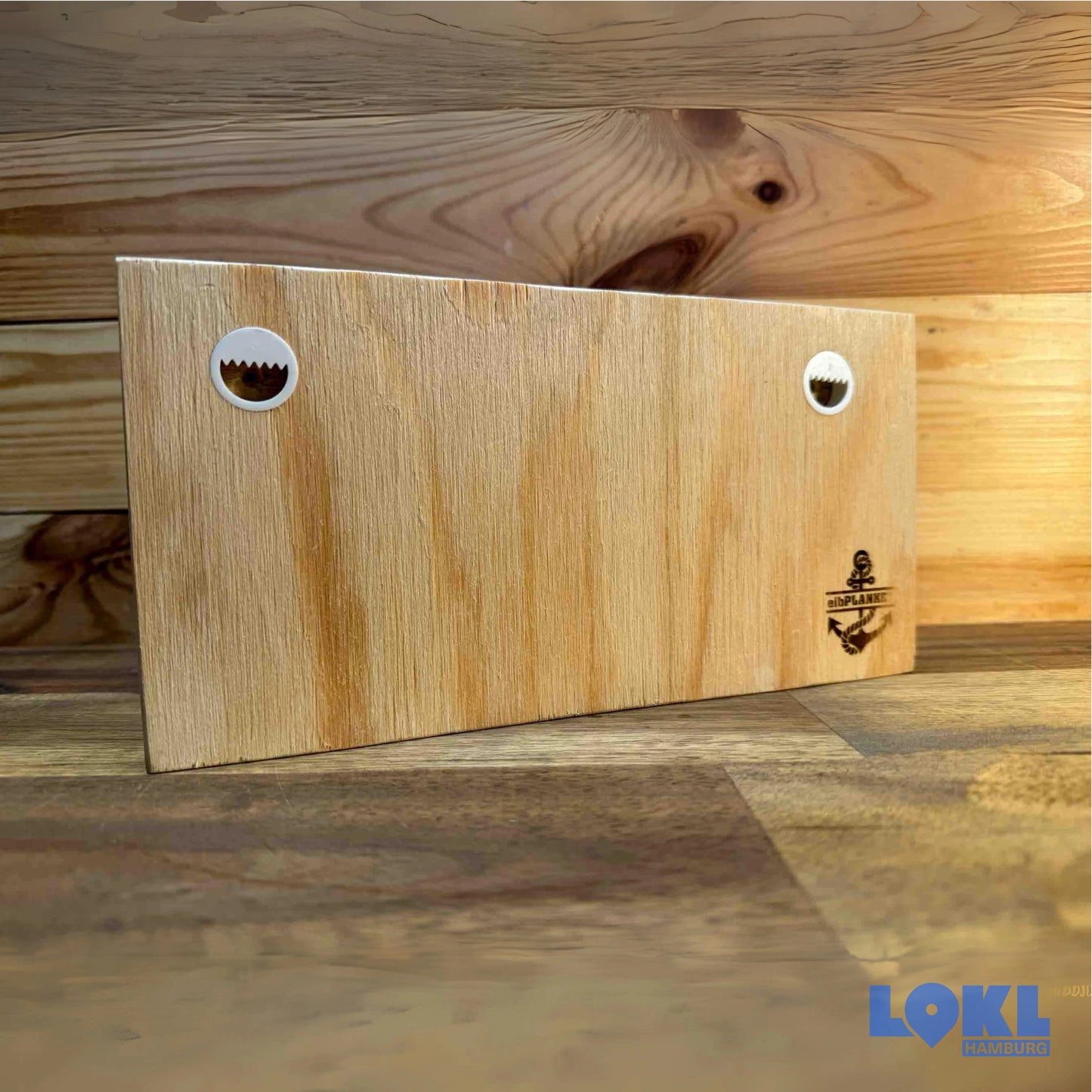 Schlüsselbrett Holz 'Hamburg meine Perle' - 24x12 cm