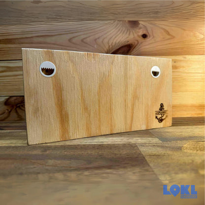 Schlüsselbrett Holz 'Hamburg meine Perle' - 24x12 cm