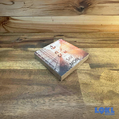 Bild Holz 'Keep calm and say Moin' - 10x10cm