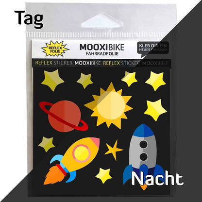 Reflektierende Fahrradaufkleber - Sticker in verschiedenen Designs