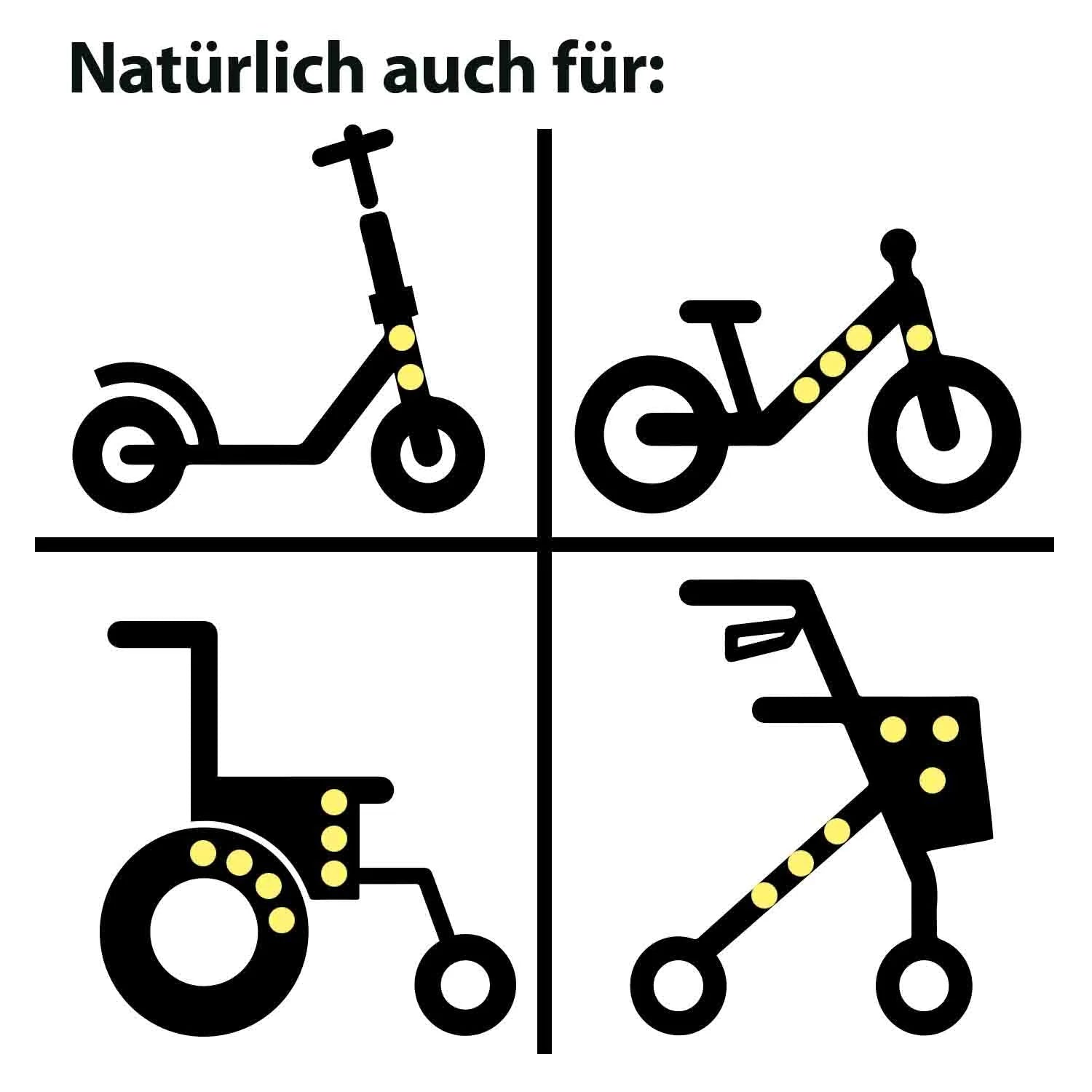 Reflektierende Fahrradaufkleber - Sticker in verschiedenen Designs – LOKL  Hamburg