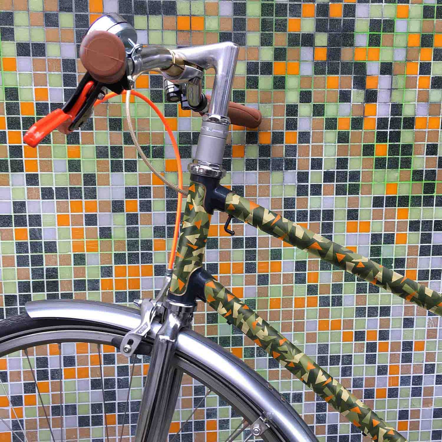 Einfache Fahrradrahmenschutzfolie - aus alt macht neu