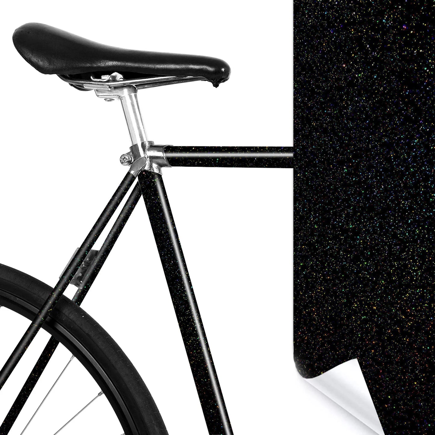 Glänzende Fahrradrahmenschutzfolie - für mehr Individualität und