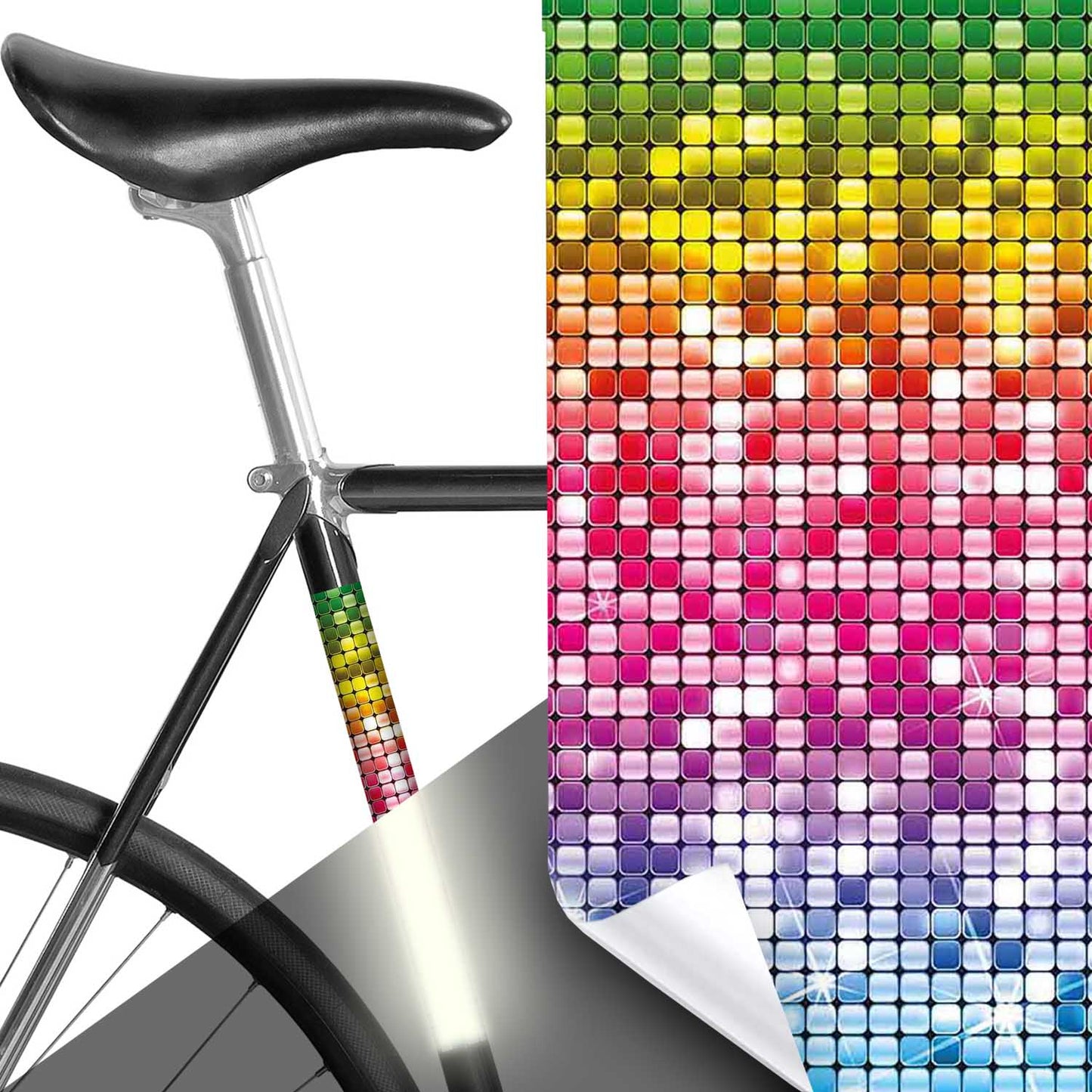 Reflektierende Fahrradrahmenaufkleber - für mehr Schutz und Individualität