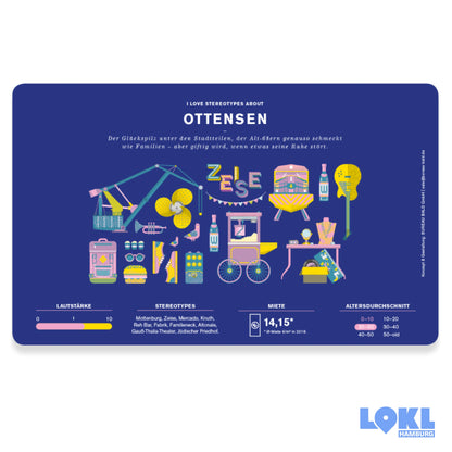 Frühstücksbrettchen 'Hamburger Stadtteile'