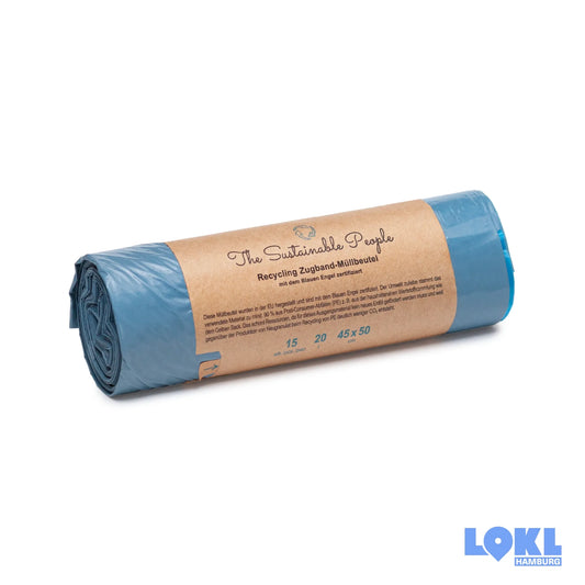 Müllbeutel 'Recycling' - mit Zugband