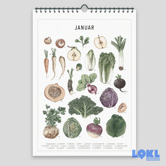 Saison-Kalender 'Coloriert'