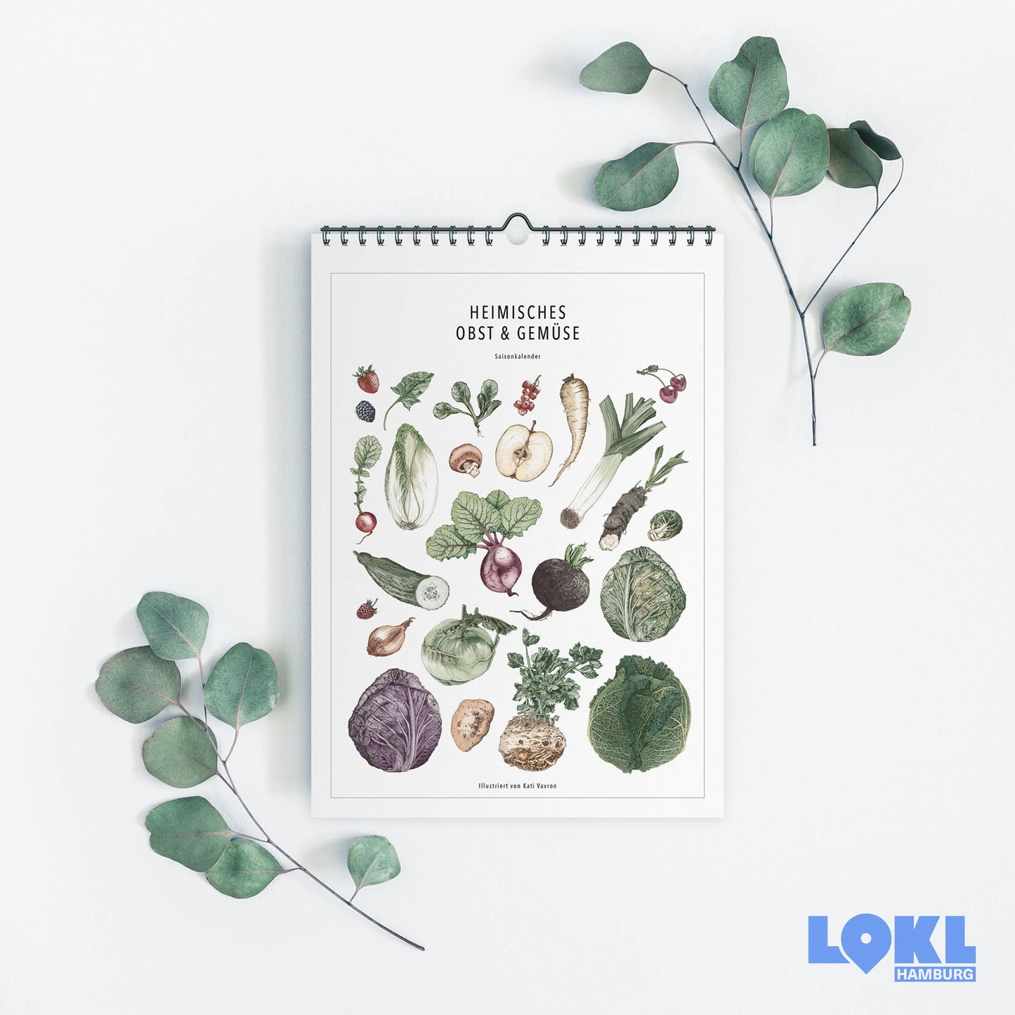 Saison-Kalender 'Coloriert'