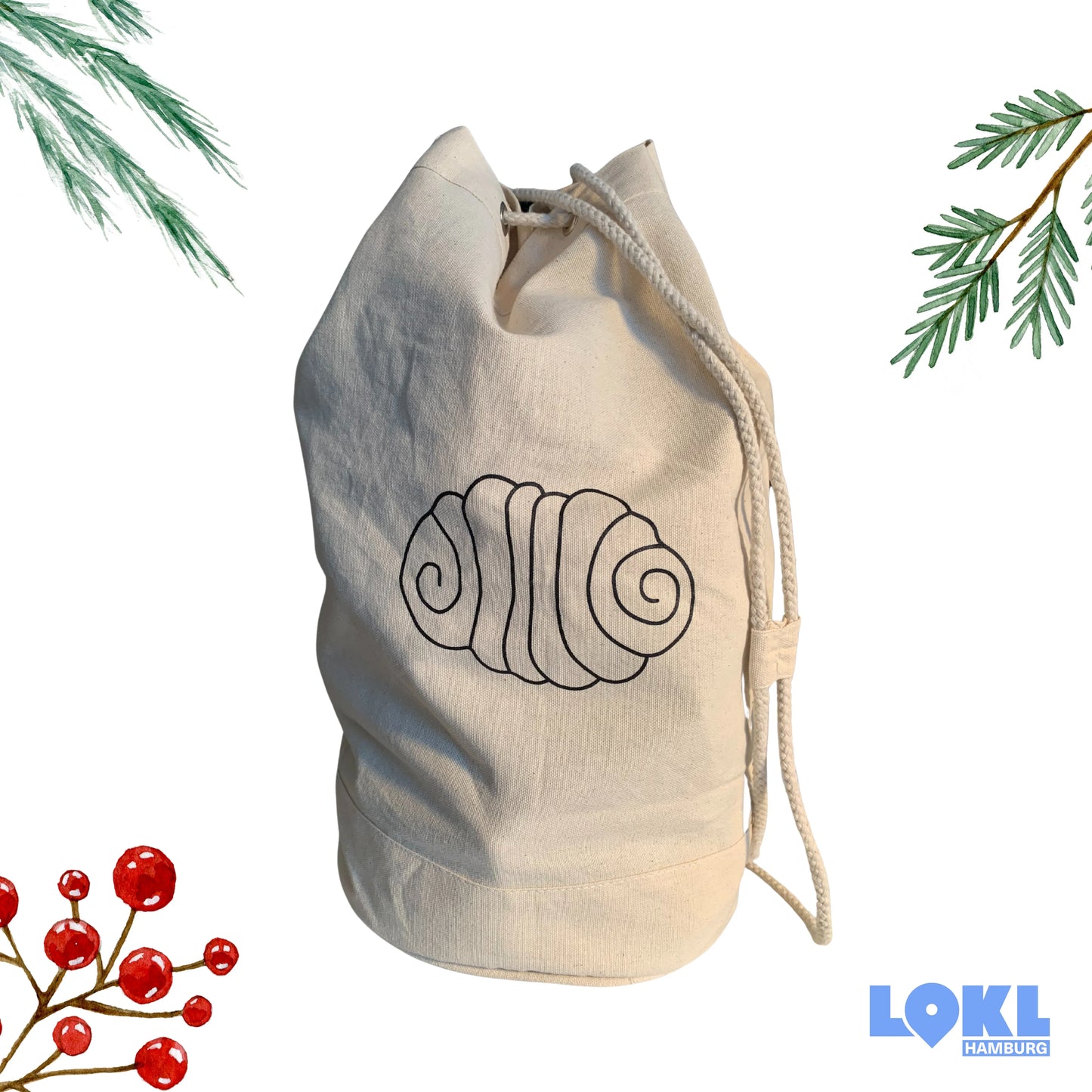 Franzbrötchen-Seesack 'Weihnachts-Edition'